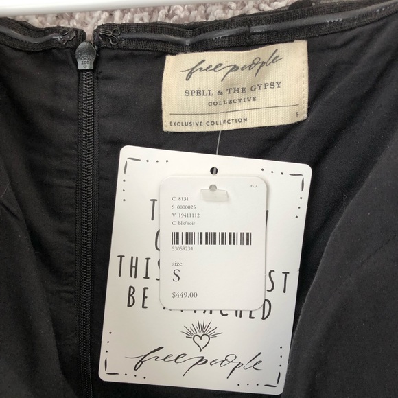 BNWT✨Spell & the Gypsy Collective Mira Bustier Rara MiniDress Small Black - Picture 4 of 4